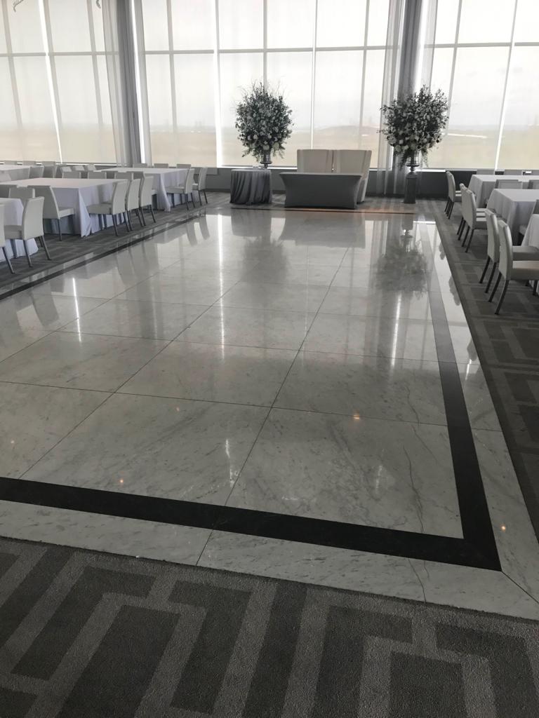 Marble floor polished — Highline Stone Care