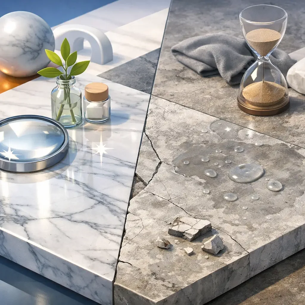 Why Does Marble Lose Shine Over Time?