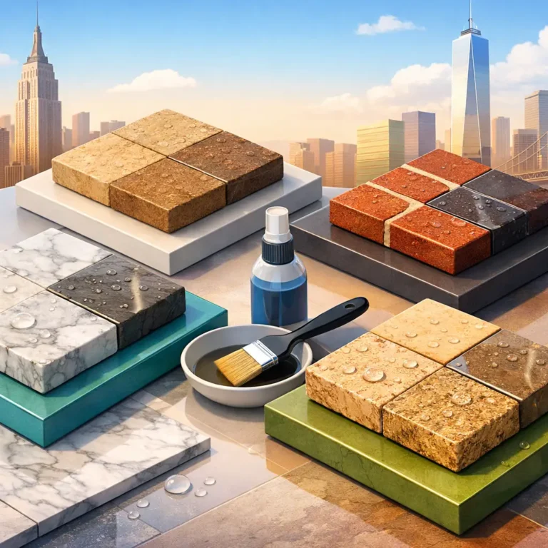 Porous Stone Sealing Comparison for NYC Surfaces