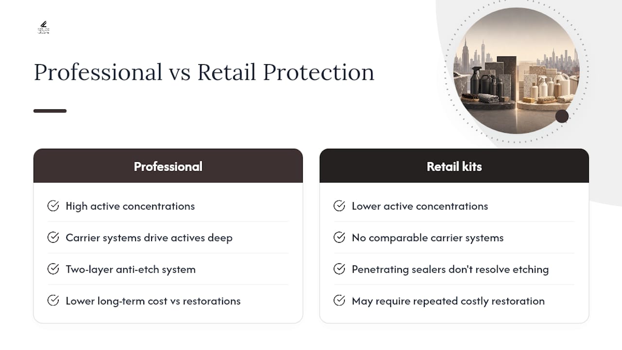 The case for professional protection over retail kits — overview diagram